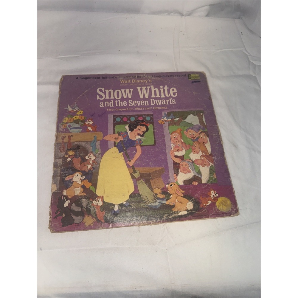 Walt‎ Disney - Snow White and the Seven Dwarfs - Vinyl Record LP Book 3906